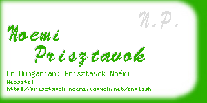 noemi prisztavok business card